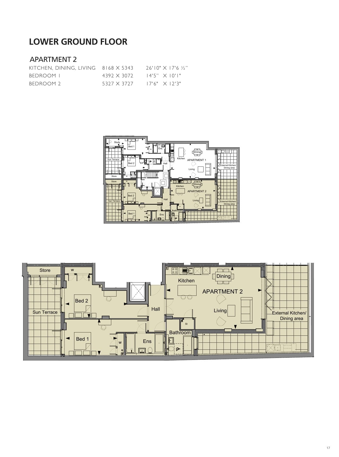 Floorplan for Apartment 2, Ardmore Place