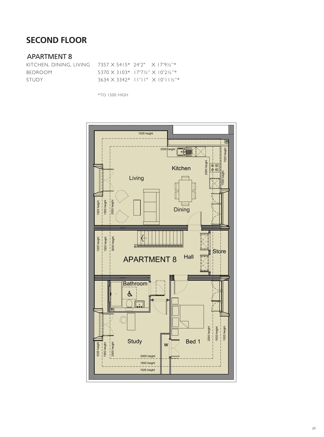 Floorplan for Apartment 8, Ardmore Place