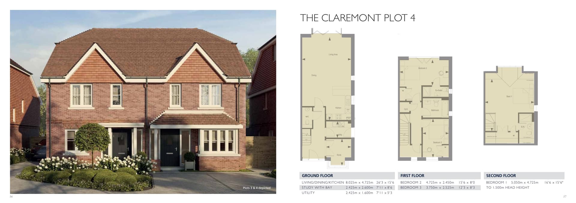 Floorplan for The Claremont, Whitestone Woods