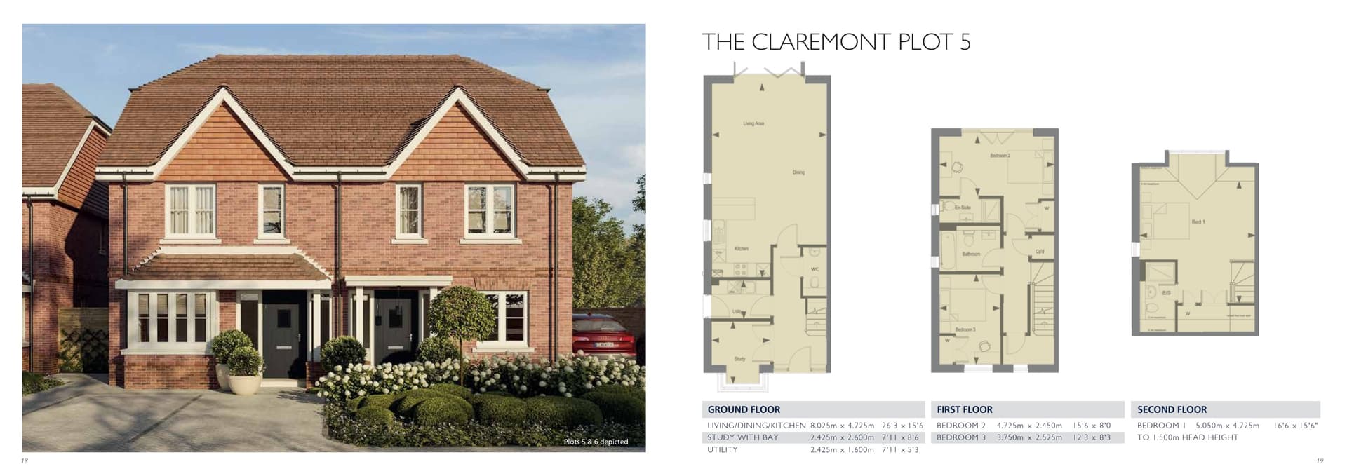 Floorplan for The Claremont, Whitestone Woods